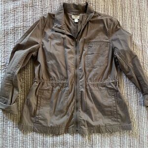 LOFT Utility Jacket with Drawstring Waist